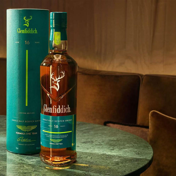 Glenfiddich 16 Year Old Aston Martin F1 Whisky Gift Boxed