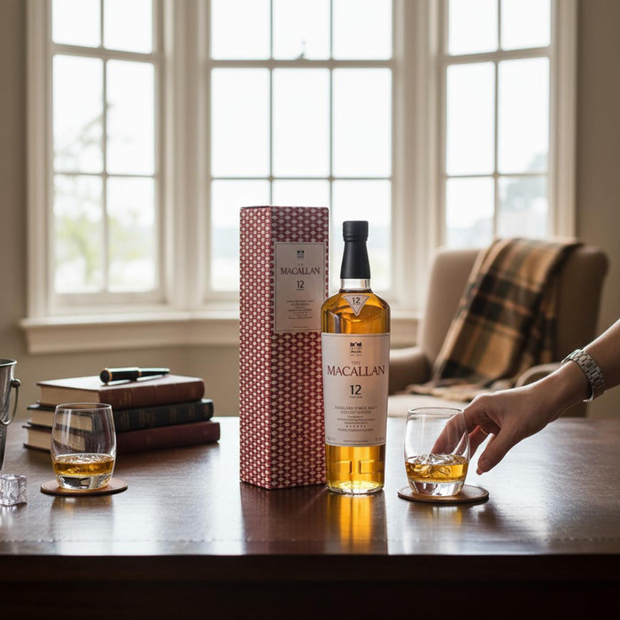Macallan 12 Year Old Double Cask Whisky - Congratulations Engraved 70cl