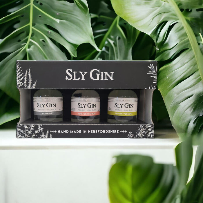 Sly Gin Miniature Gift Set 3 x 5cl 43% ABV