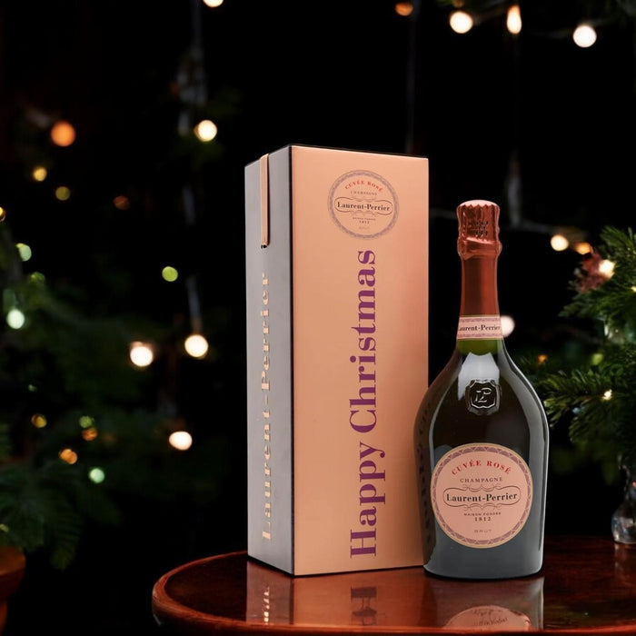 Laurent-Perrier Rose Champagne In Happy Christmas Tin