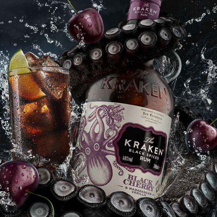 Kraken Black Cherry & Madagascan Vanilla Spiced Rum 35cl - Half Bottle