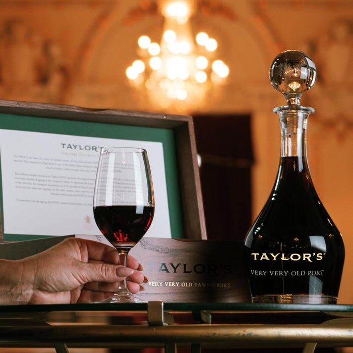 Taylors Very Very Old Tawny Port In Luxury Decanter 75cl