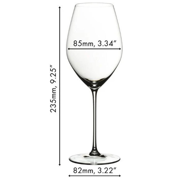 Riedel Veritas Champagne Wine Glasses Size