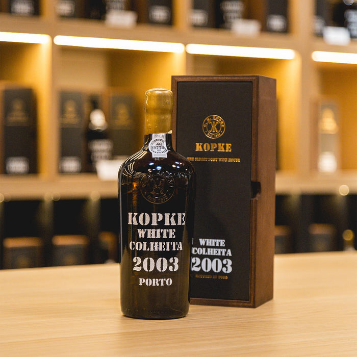 Kopke White Colheita Port 2003 Gift Boxed