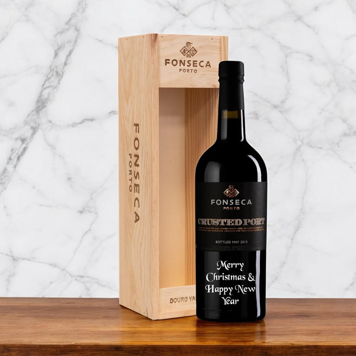 Fonseca Crusted Port Merry Christmas & Happy New Year Engraved 75cl