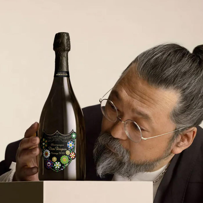 Japanese Artist Takashi Murakami With Dom Perignon Champagne