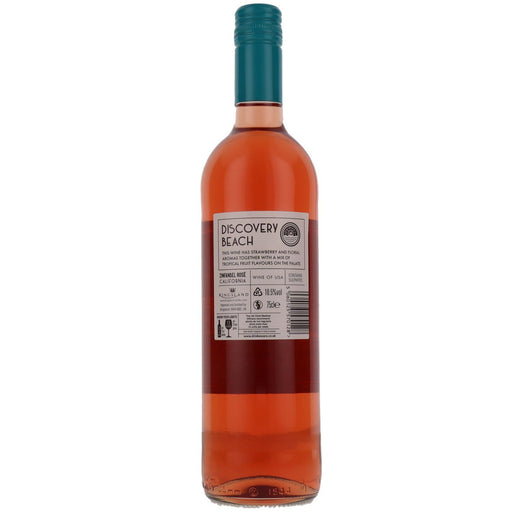 Discovery Beach White Zinfandel Rose Back Of Bottle
