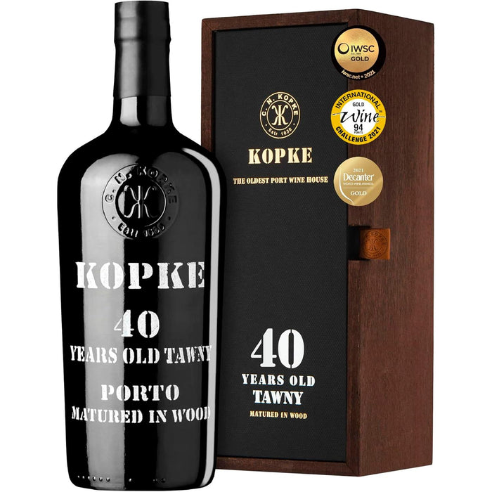 Kopke 40 Year Old Tawny Port In Wooden Gift Box