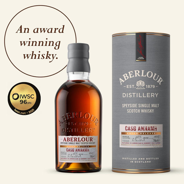 Award Winning Aberlour Casg Annamh Single Malt Scotch Whisky Gift Boxed