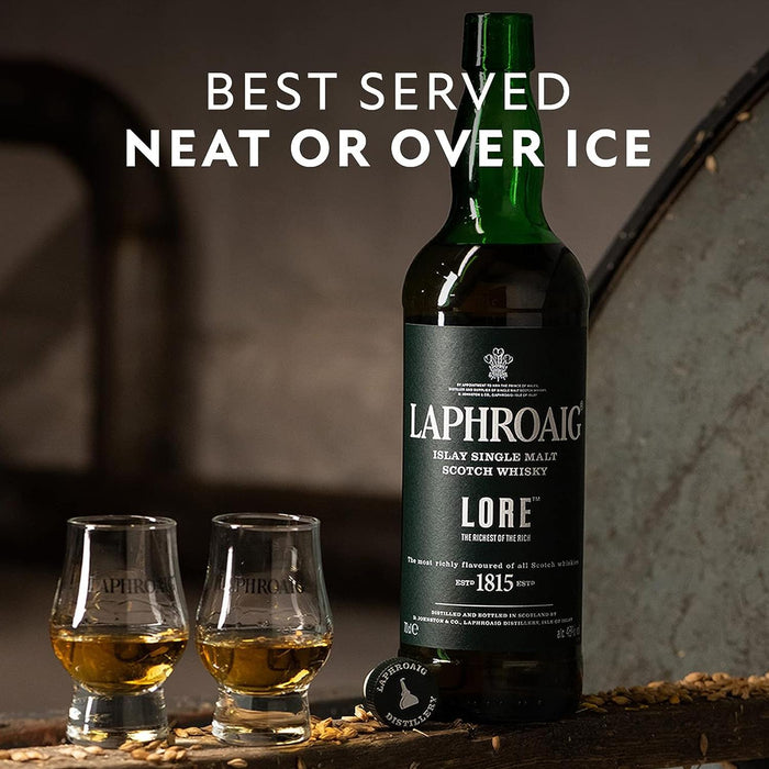 Laphroaig Served Neat Or Over Ice