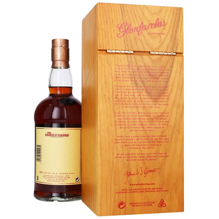 Glenfarclas 2006 Family Cask #3418 Whisky Gift Boxed