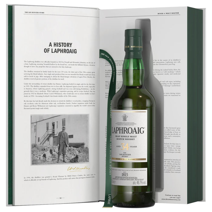 Laphroaig 34 Year Old Ian Hunter Book 4 Whisky 70cl