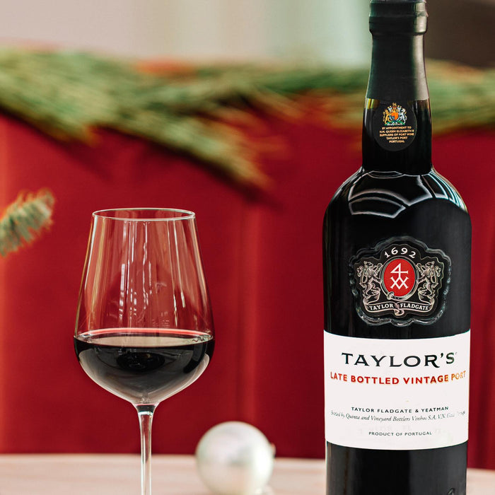 Taylors LBV Port & Branded Port Glass