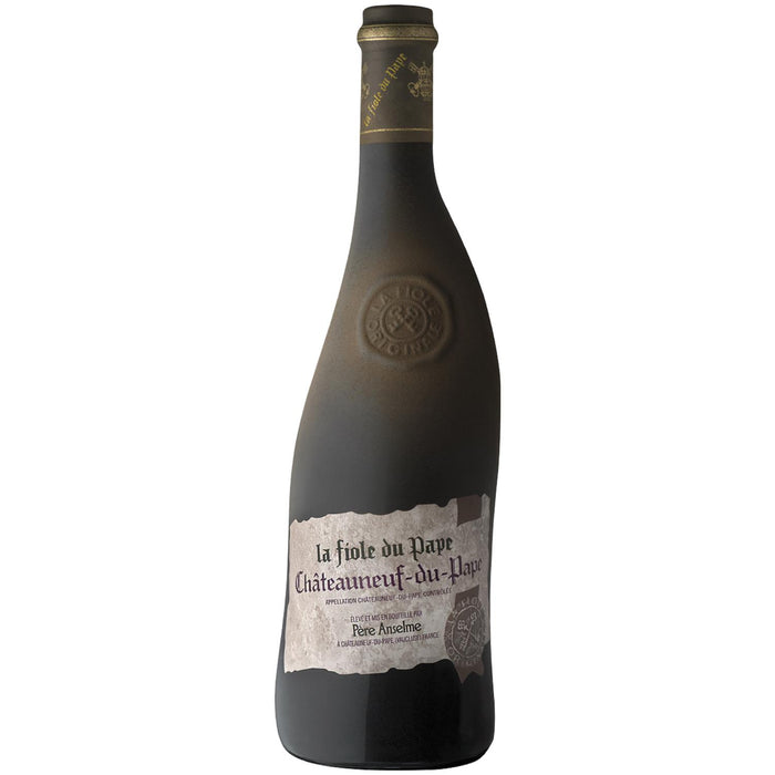 Pere Anselme La Fiole Du Pape Chateauneuf Du Pape & Wine Stopper 75cl