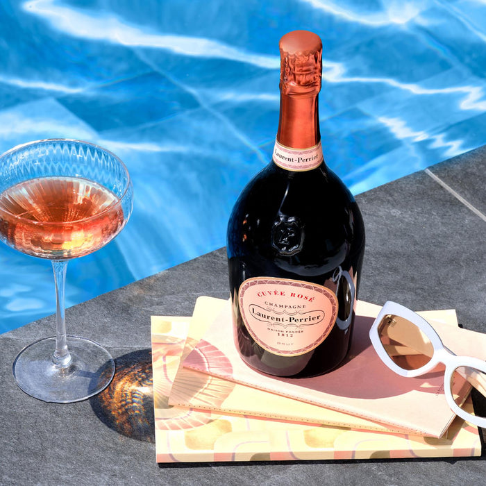 Champagne By The Pool On A Romantic Holiday