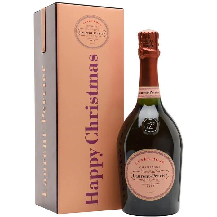 Laurent-Perrier Rose Champagne In Happy Christmas Tin