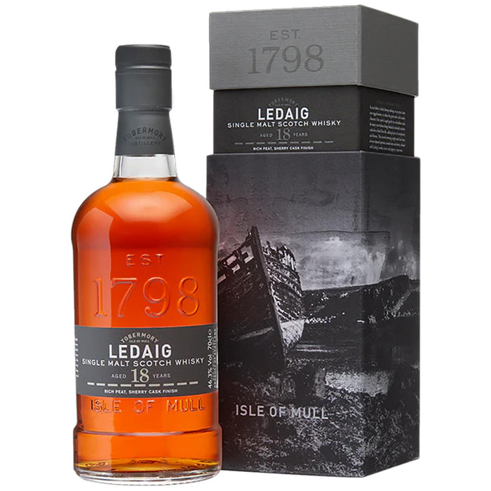 Tobermory Ledaig 18 Year Old Whisky Gift Boxed