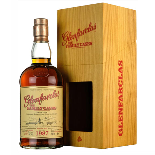 Glenfarclas 1987 Family Cask #3831 31 Year Old Refill Sherry Butt Whisky Gift Boxed