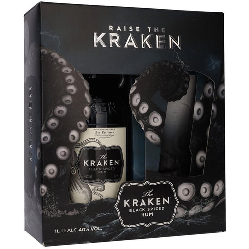 Kraken Black Spiced Rum & Glass Gift Boxed