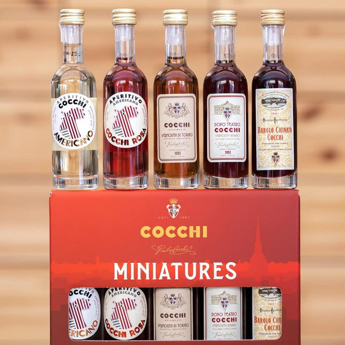 Cocchi Vermouth Miniature Bottles On Box