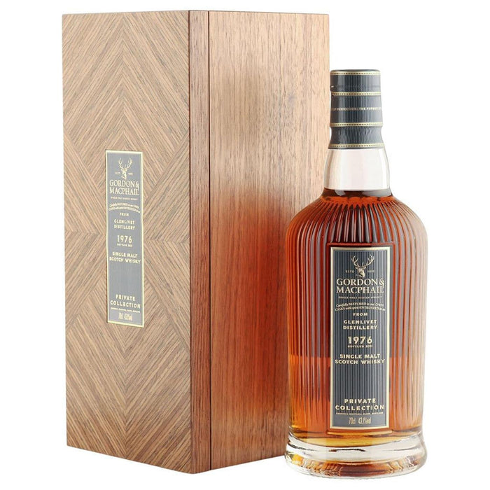 Glenlivet 1976 45 Year Old Whisky Gordon & Macphail Private Collection Gift Boxed