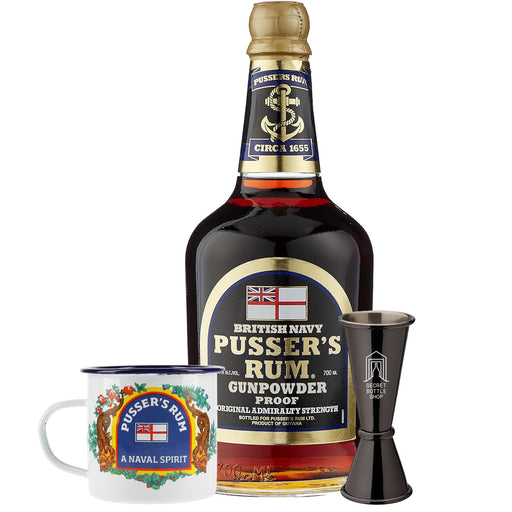 Pussers Gunpowder Proof Rum Mug & Jigger Set 70cl