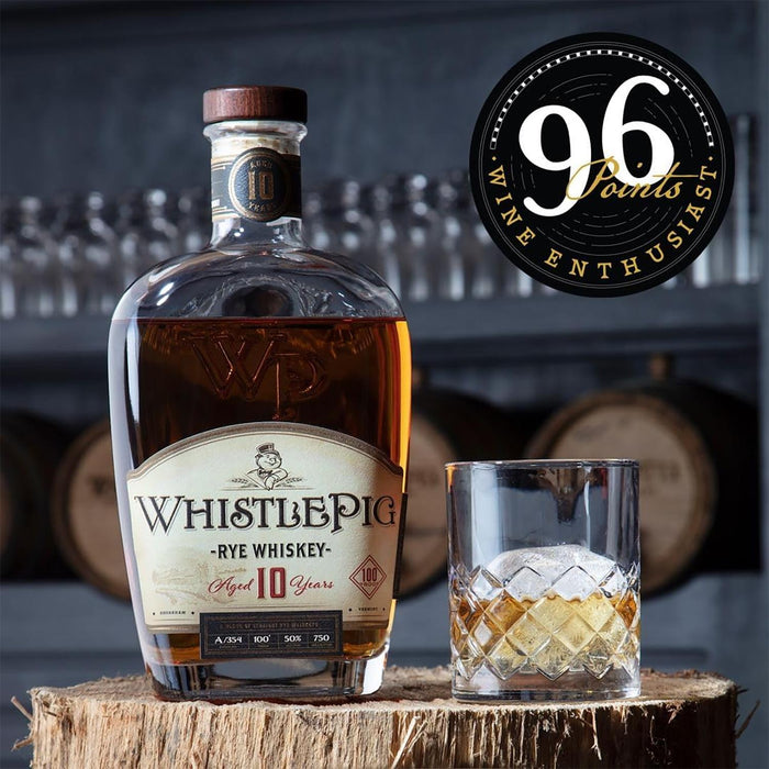 Award Winning WhistlePig 10 Year Old Small Batch Rye Whiskey