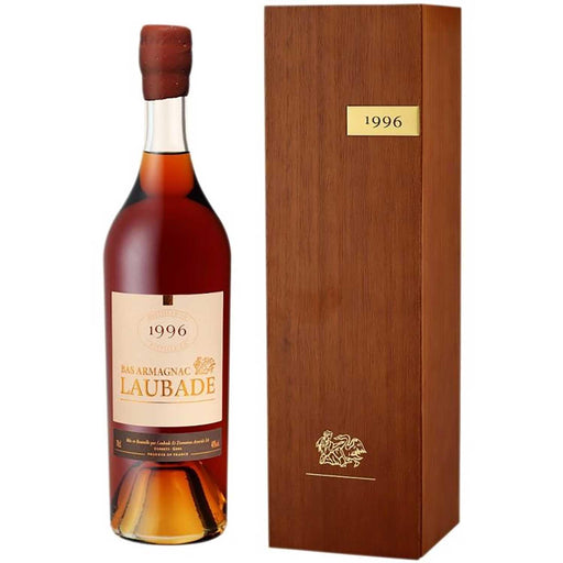 Chateau De Laubade Bas Armagnac 1996 Vintage Wooden Gift Box