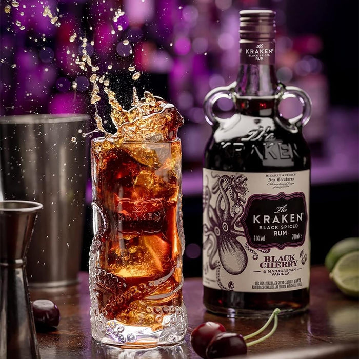 Kraken Black Cherry & Madagascan Vanilla Black Spiced Rum & Cocktail