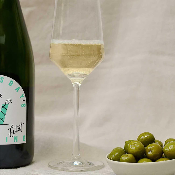 Wednesday's Domaine Wine In Glass With Olives