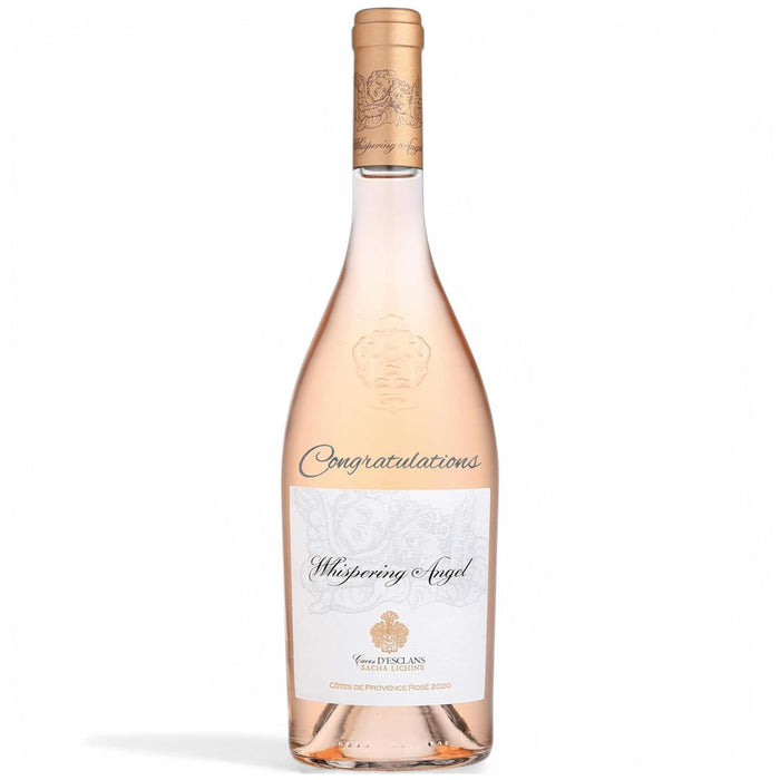 Whispering Angel Rose Congratulations Engraved 75cl