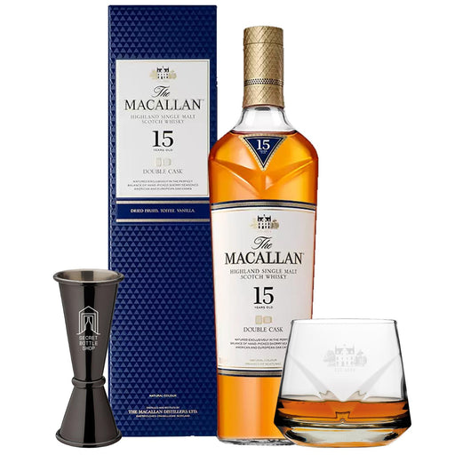 Macallan 15 Year Old Whisky Glass & Jigger Set 70cl