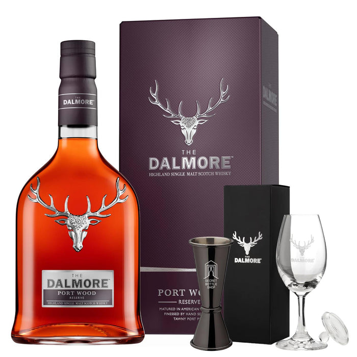 Dalmore Port Wood Whisky Glass & Jigger Set 70cl