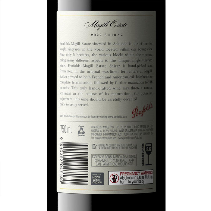 Penfolds Magill Estate Shiraz Label