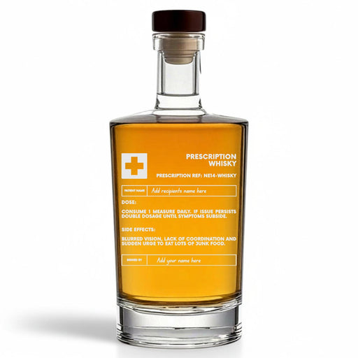 Personalised Engraved Prescription Whisky 