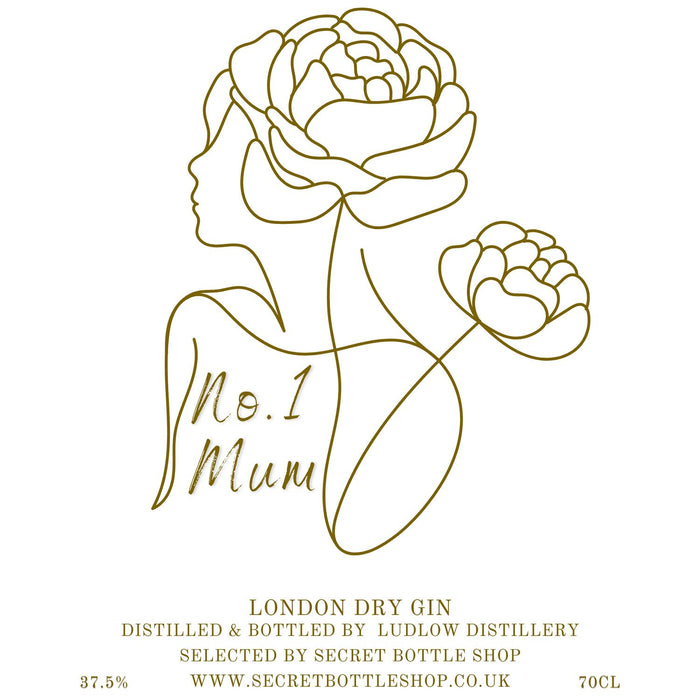Mother Nurture No.1 Mum Engraved Gin 70cl Example Design