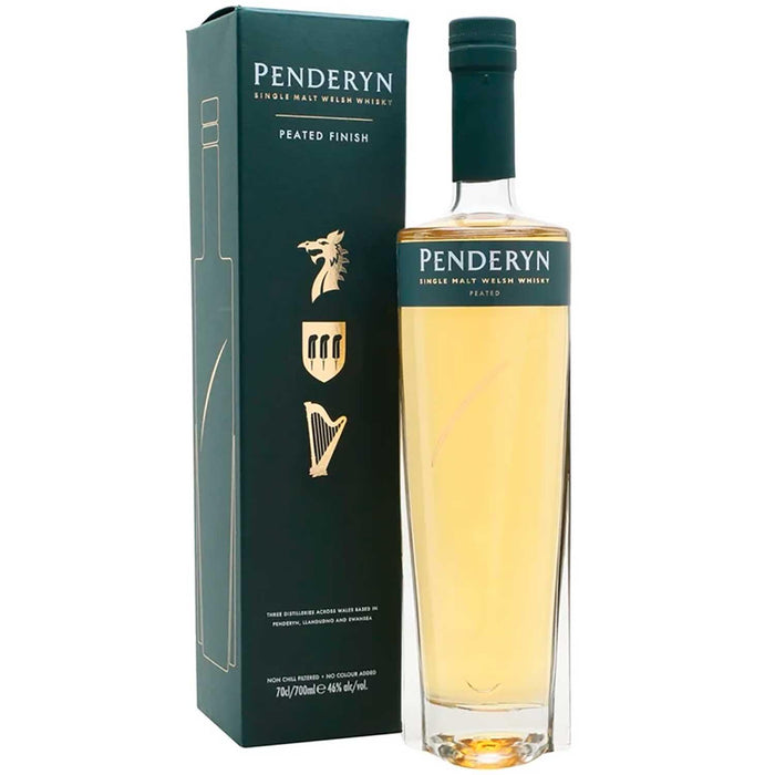 Penderyn Peated Finish Single Malt Welsh Whisky Gift Boxed