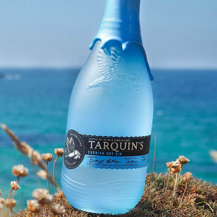 Tarquins Dry Gin on coastal path in Cornwall
