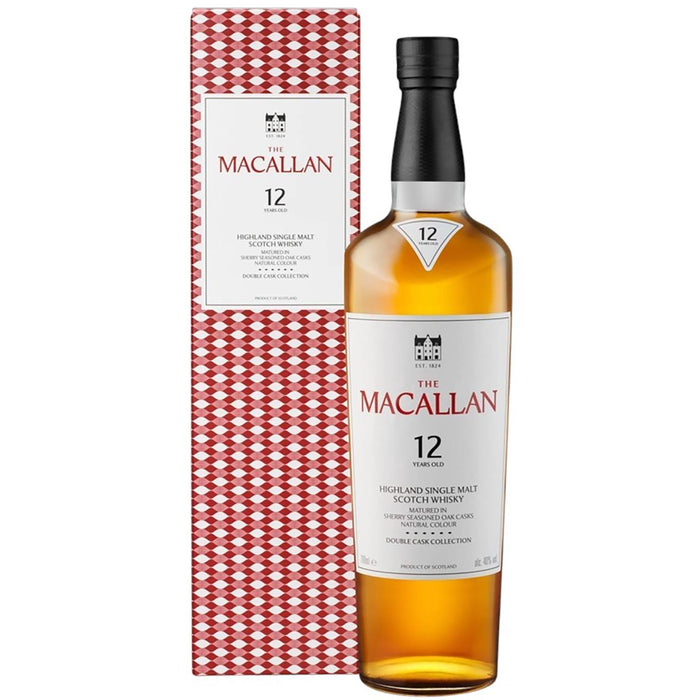 Macallan 12 Year Old Double Cask Whisky - Happy Birthday Engraved 70cl
