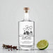 Personalised Happy Birthday Presents & Balloons Engraved Gin served with a slice of lime
