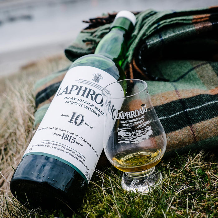 Laphroaig Islay Whisky & Branded Glass