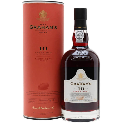 Graham's 10 Year Old Tawny Port In Branded Gift Tube 75cl
