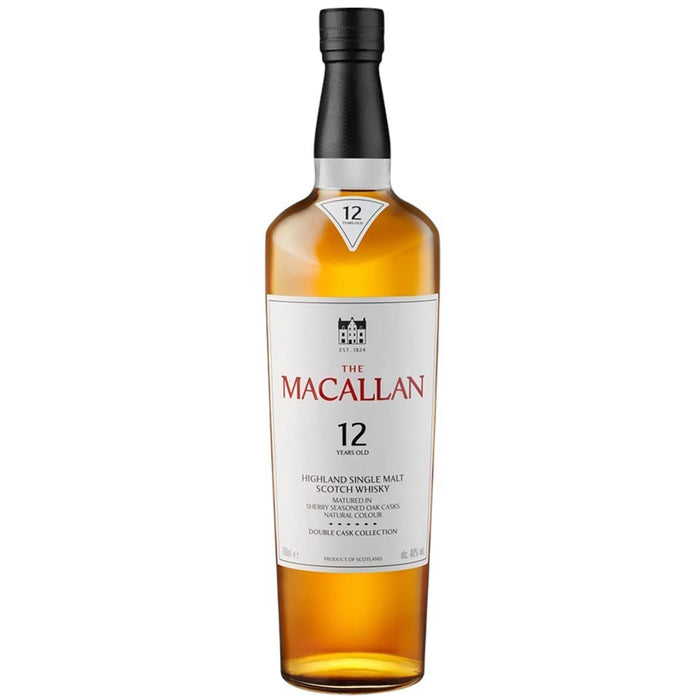 Macallan 12 Year Old Double Cask Whisky - Happy Birthday Engraved 70cl
