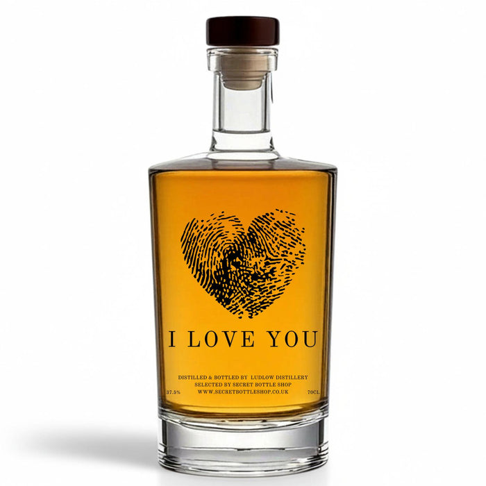 Secret Bottle Shop I Love You Engraved Rum 70cl