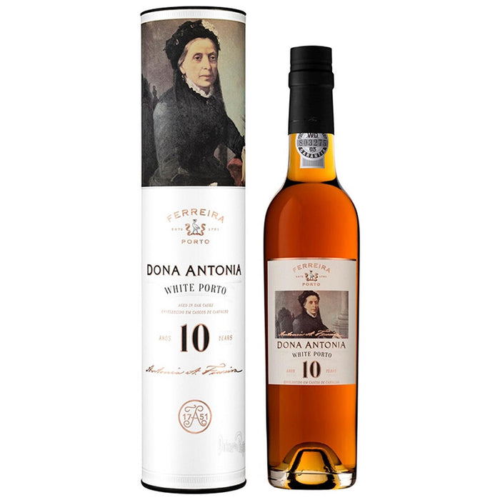 Ferreira Dona Antonia 10 Year Old White Port Half Bottle In Gift Tube 37.5cl