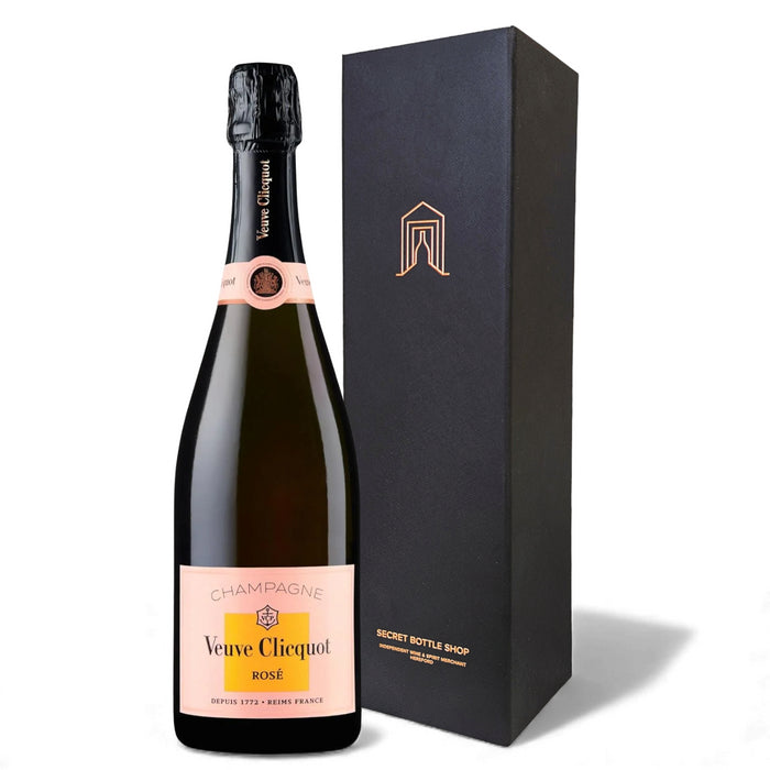 Veuve Clicquot Rose Champagne in Secret Bottle Shop Gift Box