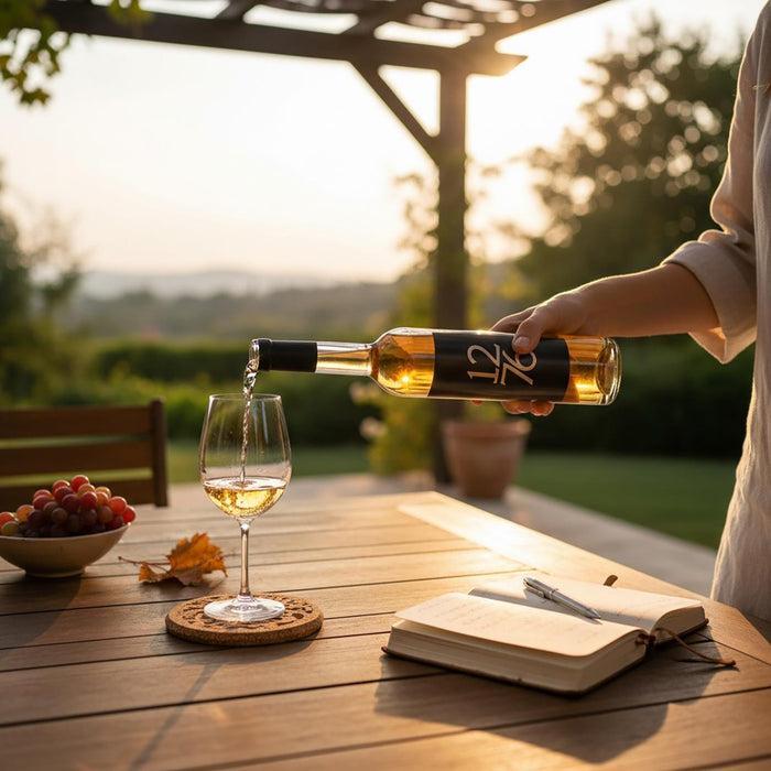 Enjoying Evolution 1276 Pear Ice Wine In The Garden