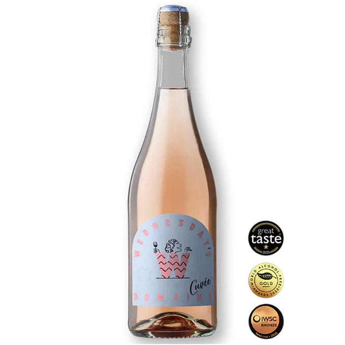 Award Winning Wednesday's Domaine Alcohol Free Cuvee Rose Sparkling