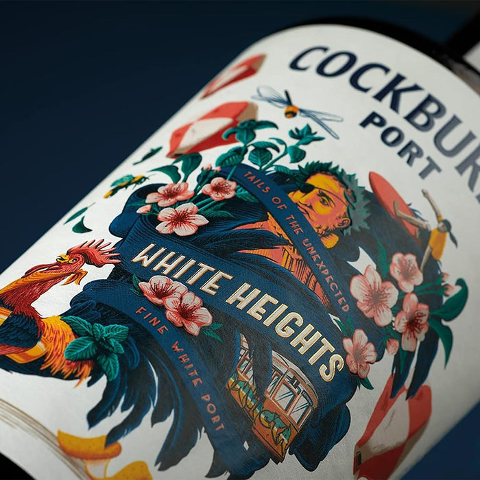 Cockburns Tails White Heights Port Label