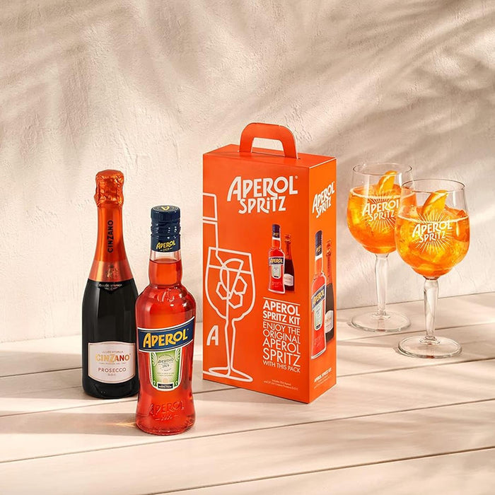 Aperol Spritz Duo Pack - 1 x Aperol 35cl & 1 x Cinzano Prosecco 37.5cl